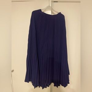 Theory pleated navy skirt